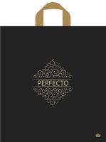Пакет петлевая ручка 420х460х0,095 Перфекто Матовый шик  ПВД /25/300