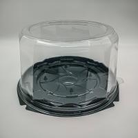 Тортница УК-298, дно черное, крышка прозрачная высокая 226x120/200