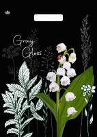 Пакет вырубная ручка 430х315х0,050 Грэй Глосс Ландыш ПВД /50/500