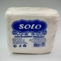 Салфетки бумажные SOLO белые 90л/40
