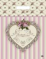 Пакет вырубная ручка 400х310х0,030 Нежный презент ПВД /50/1300