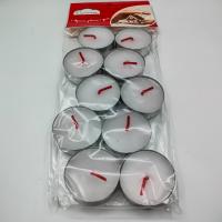 Свеча чайная в гильзе,белая ,11гр,10шт в упаковке/48