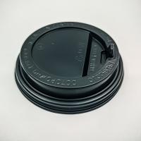 Крышка д/ стаканов d 90мм черная носик ПС TL-90 100 /1000