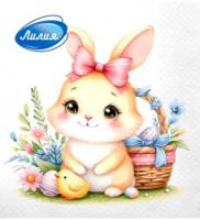Салфетки бумажные 33*33 20шт 2сл Лилия Радостный день/15