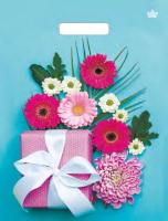 Пакет вырубная ручка 400х310х0,060 ламин Подарочная композиция /50/500