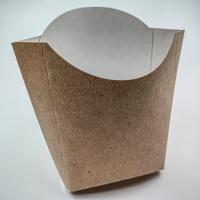 Коробка для картофель фри М картон 76*54*126 мм, крафт картон  50/1200 