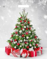 Пакет вырубная ручка 475х390х0,060 Подарки у елки ПВД /50/500