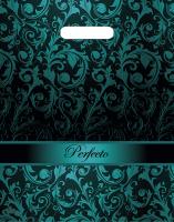 Пакет вырубная ручка 370х300х0,090 Перфекто Ультрамарин ПВД /25/400