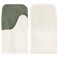 Рукавицы хлопчатобумажные, КОМПЛЕКТ 5 ПАР, плотность 380 г/м2, брезентовый огнеупорный наладонник