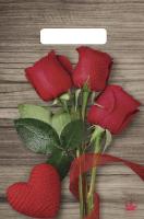 Пакет вырубная ручка 300х200х0,030 Свежие розы ПВД /100/3000