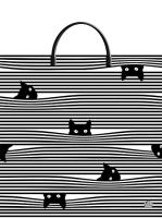 Пакет-сумка пласт ручка 360х370х0,100 Любопытство ПВД /10/100