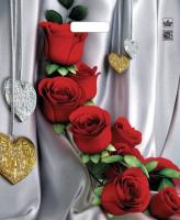 Пакет вырубная ручка 450х380х0,060 ламин Цветы страсти /50/500