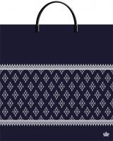 Пакет-сумка пласт ручка 360х370х0,100 Шарф принт ПВД /10/100