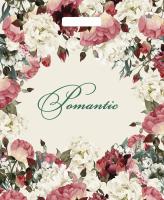 Пакет вырубная ручка 450х380х0,060 Благородные цветы ПВД /50/500