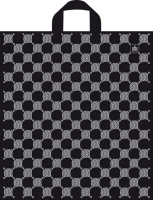 Пакет петлевая ручка 440x400x0,043 Серебряные соты ПНД /50/300