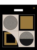 Пакет вырубная ручка 450х380х0,060  Магия линий ПВД /50/500