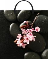 Пакет-сумка пласт ручка 360х370х0,100 Японская сакура ПВД /10/100