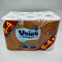 Туалетная бумага Veiro Домашняя белая 15м 2-сл.12шт в упаковке/6