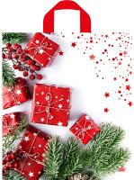 Пакет петлевая ручка 420x380х0,037 Время подарков ПНД 50/300