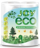 Полотенца бумажные JOYeco  2-сл. 2рул/уп/12