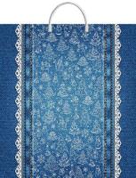 Пакет-сумка пласт ручка 440х400х0,100 Джинсовый наряд ПВД /10/100