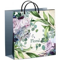 Пакет-сумка мягкая пласт ручка 300х300х0,140 Нежное очарование /40