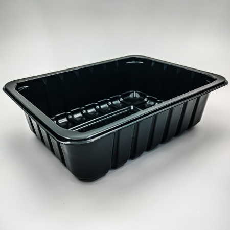 Контейнер под запайку А190-900мл (190х144х55) черный РЕ Алькор / 550 Контейнер под запайку А190-900мл (190х144х55) черный РЕ Алькор / 550