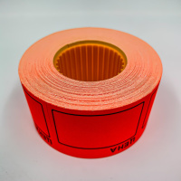 Этикет-лента 50*40 цена 350эт. красный , /5 /100