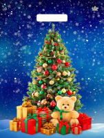 Пакет вырубная ручка 400х310х0,060 ламин Магия торжества /50/500