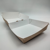 Коробка для гамбургера ECO BURGER L картон 140х140х70 мм / 150 шт/кор