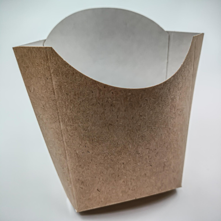 Коробка для картофель фри М картон 76*54*126 мм, крафт картон  50/1200 