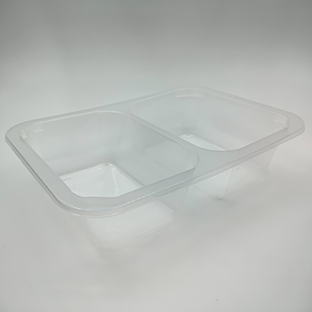 Контейнер под запайку А187-45мм 2С 50х50 (187х137х45) прозрачный РЕ Алькор / 572