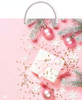 Пакет-сумка пласт ручка 360х370х0,100 Нежно-розовый ПВД /10/100