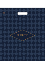 Пакет вырубная ручка 420х480х0,090 Перфекто  Калейдоскоп ПВД /25/400