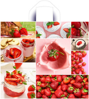 Пакет петлевая ручка 340x400x0,070 Ягодный рай ПВД /50/300