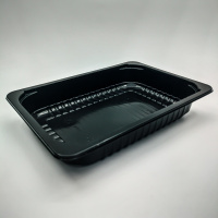 Контейнер под запайку А210-600мл (210х148х35) черный Алькор / 560