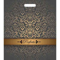 Пакет вырубная ручка 420х480х0,090 Перфекто Бисмарк ПВД /25/400