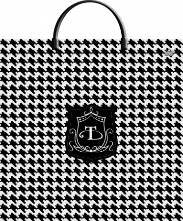 Пакет-сумка пласт ручка 360х370х0,100 Шанель ПВД /10/100