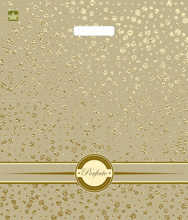 Пакет вырубная ручка 420х480х0,090 Перфекто Голди ПВД /25/400