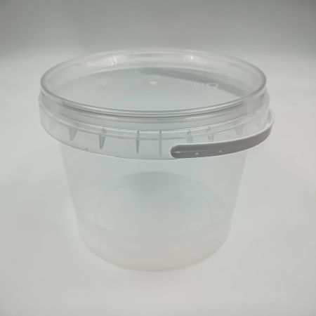 Ведро пищевое 0,55л с крышкой прозрачное /100