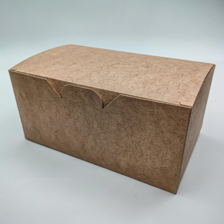 Коробка для наггетсов  ECO Fast Food Box L 900мл картон 150х91х70 мм  / 500 шт/кор