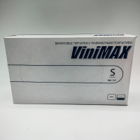 Перчатки неопудренные винил прозрачные,S 100шт/10