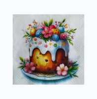 Салфетки бумажные 33*33 20шт 2сл Лилия Кулич/15