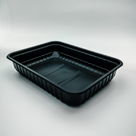 Контейнер 500 мл (179*132*35) чёрный Алькор /500 