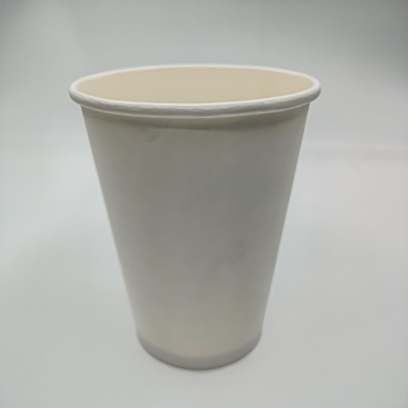 Стакан бумаж.однослойный 350мл Белый  50/1000