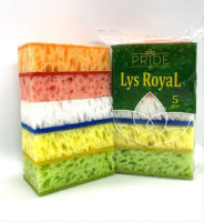 Губка д/посуды PRIDE "Lys Royal"  105*65*35 ,5шт в уп/30