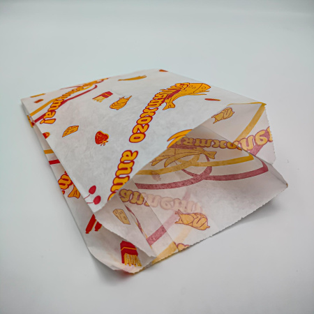 Пакет бумажный 140*90*35 с печатью,Ж/2500