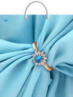 Пакет-сумка пласт ручка 440х400х0,100 Прекрасный топаз ПВД /10/100