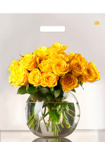 Пакет вырубная ручка 450х380х0,060 ламин Восхищение /50/500