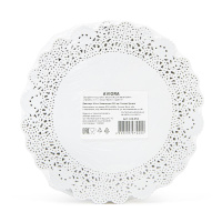 Салфетки ажурные D18см бум 250шт в уп /8